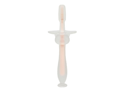 Силіконова зубна щітка Mumlove MGZ-0707(Pink) з обмежувачем