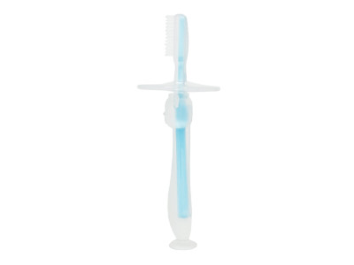 Силіконова зубна щітка Mumlove MGZ-0707(Blue) з обмежувачем
