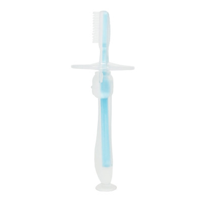 Силіконова зубна щітка Mumlove MGZ-0707(Blue) з обмежувачем