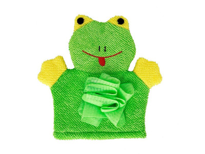 Мочалка-рукавичка для купання малюків MGZ-0911(Green) Жабка