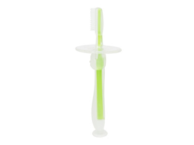 Силіконова зубна щітка Mumlove MGZ-0707(Green) з обмежувачем