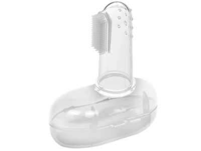 Силіконова зубна щітка для ясен MGZ-0706(Crystal) у футлярі