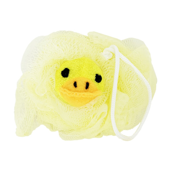 Мочалка для купання малюків Качечка Mega Zayka MGZ-0912(Yellow) нейлон