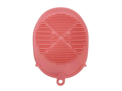Силіконова мочалка-рукавичка для купання MGZ-0929(Pink)
