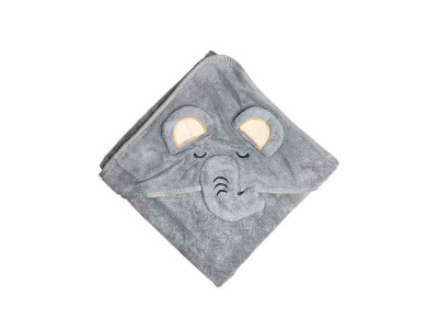 Дитячий рушник з капюшоном MGZ-0640(Gray) розмір 80х80 см