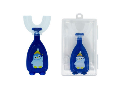 Дитяча зубна щітка-капа в футлярі MGZ-0730(Blue) блакитний