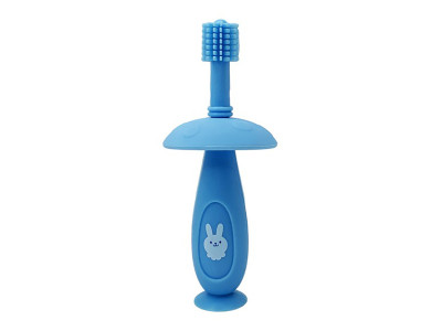 Силіконова зубна щітка Mumlove MGZ-0716(Blue) з обмежувачем