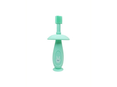 Силіконова зубна щітка Mumlove MGZ-0716 (Turquoise) з обмежувачем
