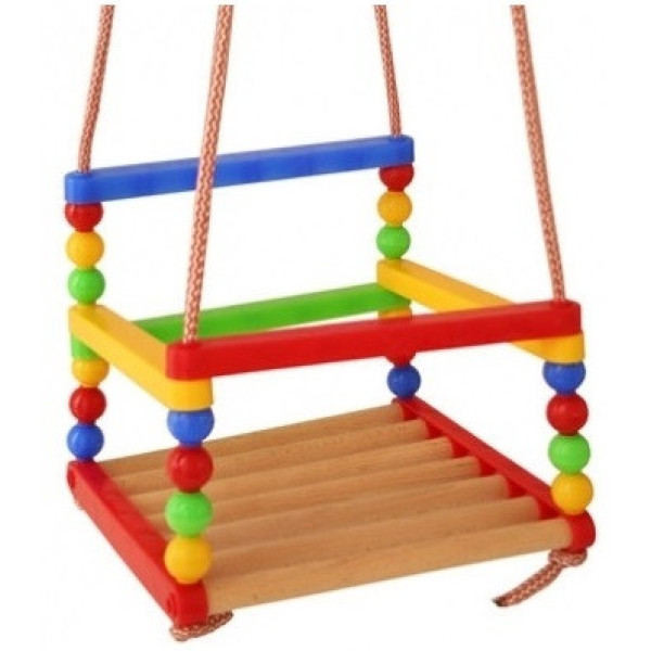 Підвісна гойдалка S0012 дерев'яна Підвісна гойдалка S0012 дерев'яна