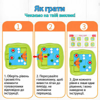 Настільна гра-головоломка Пятнашки з літаком 920-3 36 завдань