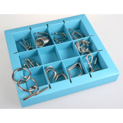 Набір головоломок 10 Metall Puzzles blue Eureka 3D Puzzle 473356 10 головоломок