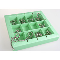 Набір головоломок Metall Puzzles green Eureka 3D Puzzle 473357 10 головоломок