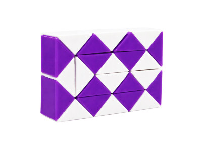 Головоломка Змійка Рубіка IGR67(Violet) маленька 35x55 см двокольорова