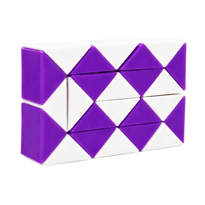 Головоломка Змійка Рубіка IGR67(Violet) маленька 35x55 см двокольорова