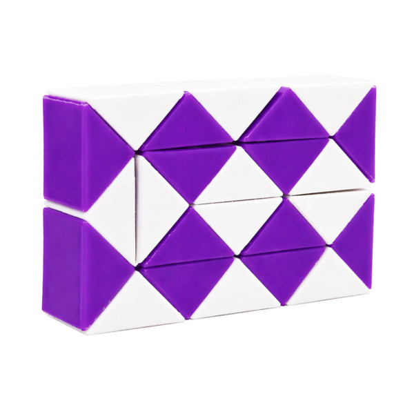 Головоломка Змійка Рубіка IGR67(Violet) маленька 35x55 см двокольорова Головоломка Змійка Рубіка IGR67(Violet) маленька 35x55 см двокольорова