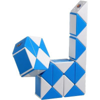 Змійка Рубіка Smart Cube біло-блакитна SCT401 у коробці