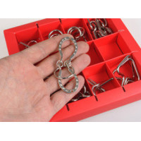 Набір головоломок 10 Metall Puzzles red Eureka 3D Puzzle 473358 10 головоломок