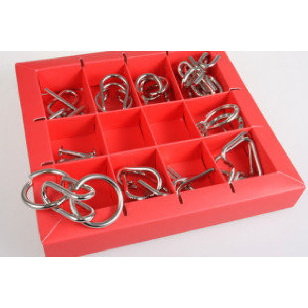 Набір головоломок 10 Metall Puzzles red Eureka 3D Puzzle 473358 10 головоломок