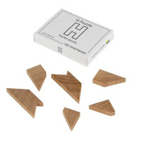 Набір деревяних головоломок "Wooden mini puzzle set #2" set2en 6 штук