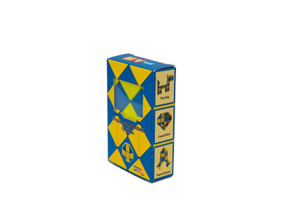 Головоломка Розумний кубик "Змійка синьо-жовта" SCU024 (Smart Cube Twisty Puzzle Snake "Ukraine")