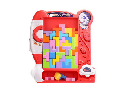 Дитяча розвиваюча іграшка 3 в 1 "Пазли тетріс танграм" 8792(Pink)