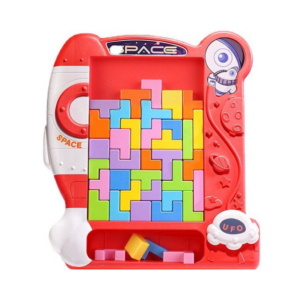 Дитяча розвиваюча іграшка 3 в 1 "Пазли тетріс танграм" 8792(Pink)