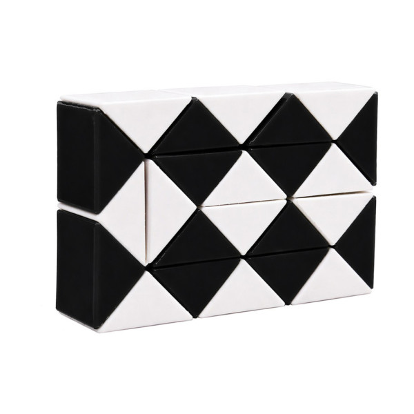 Головоломка Змійка Рубіка IGR67(Black) маленька 35x55 см двокольорова