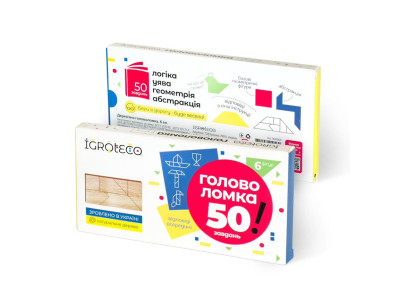 Деревяна головоломка "Танграм" Igroteco 900569 6 елементів Деревяна головоломка "Танграм" Igroteco 900569 6 елементів