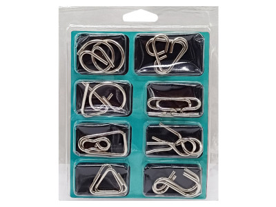 Набір металевих головоломок "Metal Puzzle" 808A-C-B(Turquoise) 8 штук в наборі