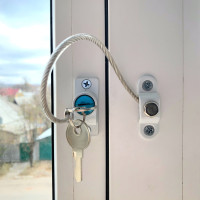Замок-блокувальник для пластикових вікон MGZ-0809 2 ключі