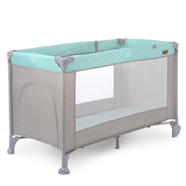 Дитячий манеж ME 1096 Mint Gray мятний 125 х 65 х 78 см