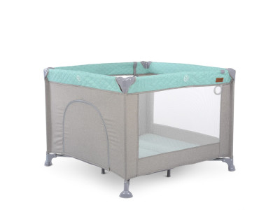 Дитячий манеж ME 1097 Mint Gray мятний 100 х 100 х 74 см