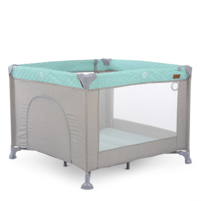 Дитячий манеж ME 1097 Mint Gray мятний 100 х 100 х 74 см
