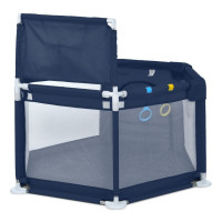 Дитяче ліжко-манеж MR 1340-BL ширина з ніжками 132 см