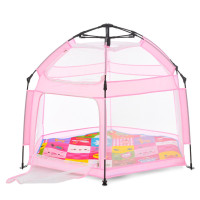 Дитячий манеж MR 1512 Powder Pink 146×127×110 см