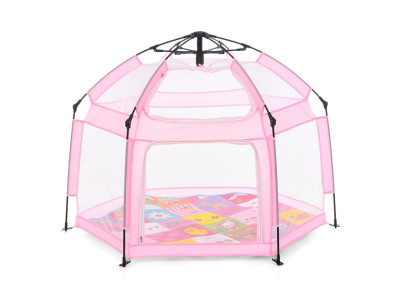 Дитячий манеж MR 1512 Powder Pink 146×127×110 см