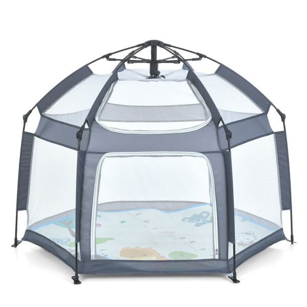 Дитячий манеж MR 1512 Silver Mist 146×127×110 см