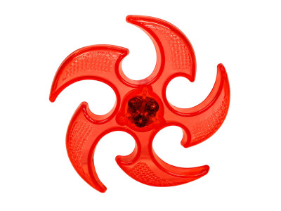 Літаючий бумеранг SB2306(Red) гума зі світлом 15 см у пакеті