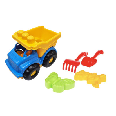 Дитяча машинка Самоскид "Тотошка" №2 0176(Blue) лопатка грабельки 2 пасочки