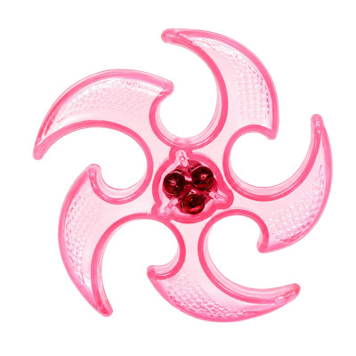 Літаючий бумеранг SB2306(Pink) гума зі світлом 15 см у пакеті