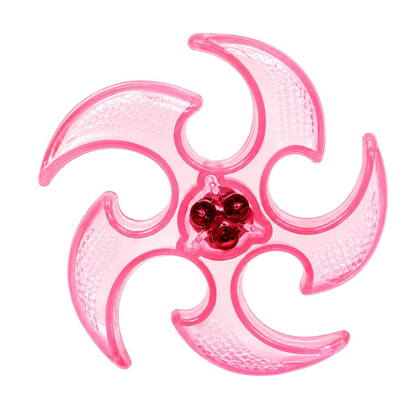 Літаючий бумеранг SB2306(Pink) гума зі світлом 15 см у пакеті