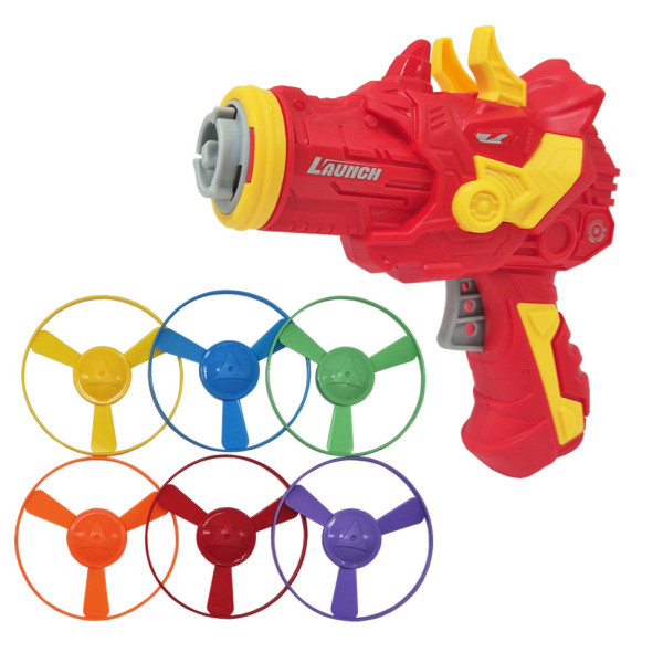 Розважальна гра-запускалка Динозаврик 123-1K4(Red) 6 дисків