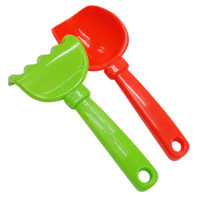 Набір для пісочниці "Латаття №5" 1074(Green-Red) лопатка граблі