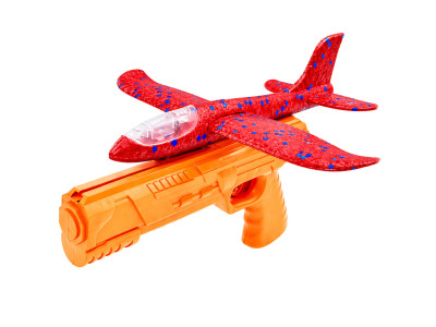 Ігровий набір Літак на запуску TD202375(Red-Orange) 23 см зі світлом