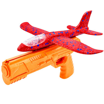Ігровий набір Літак на запуску TD202375(Red-Orange) 23 см зі світлом