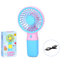 Портативний ручний вентилятор MK 5609(Blue) з підставкою 155 см USB