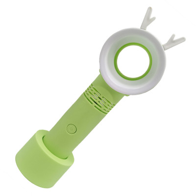 Вентилятор ручний портативний 301AB з підставкою Зелений