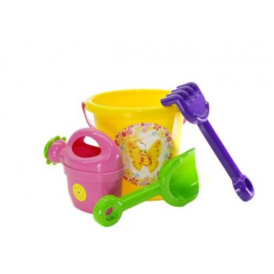 Ігровий набір для пісочниці №1 013555 з відерцем Жовтий