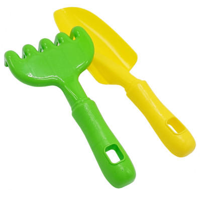 Набір для пісочниці "Ромашка №5" 1135 лопатка граблі Зелено-жовтий