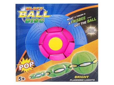 Літаючий трансформерний мяч «FLAT BALL» FB-001 Рожевий